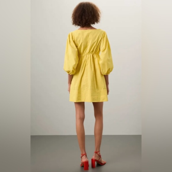 STAUD NWT size M Yellow Sophie Dress - Picture 2 of 10